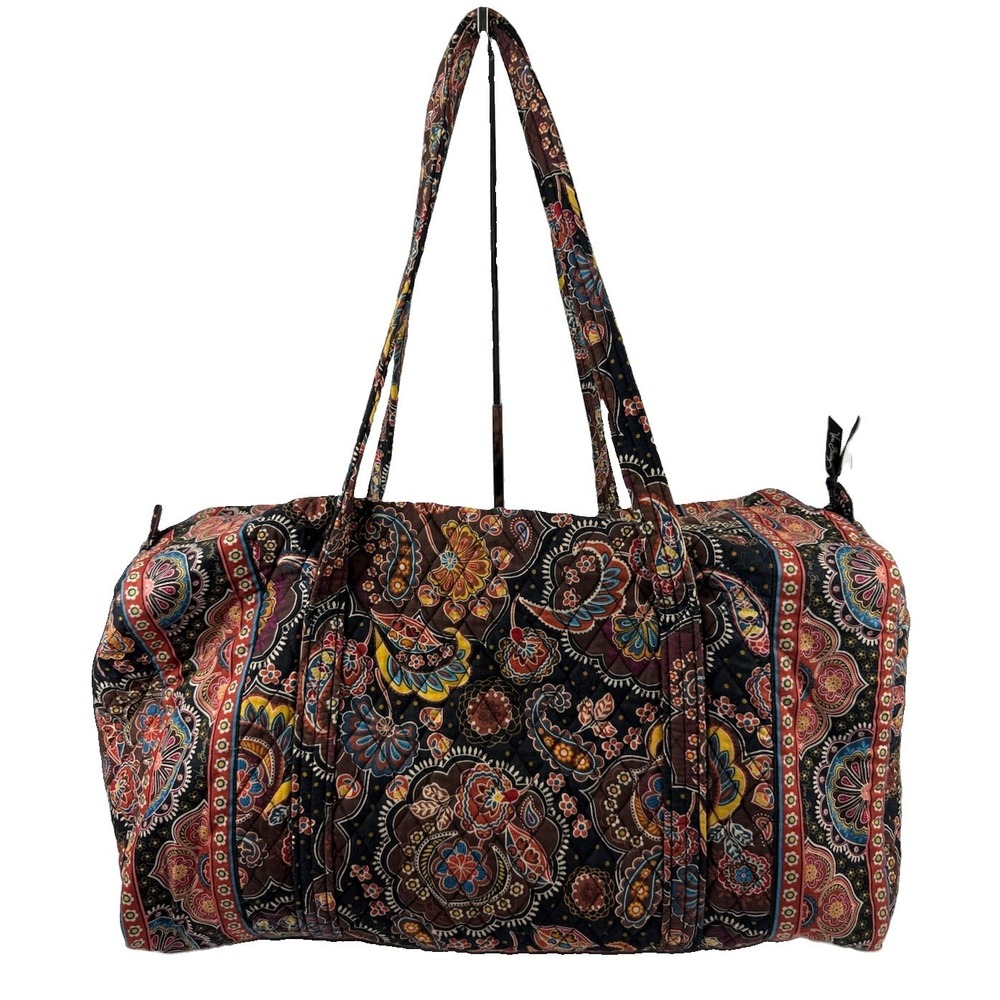 Vera Bradley Duffle Bag Kensington Extra Large Paisley Floral Retired Pattern
